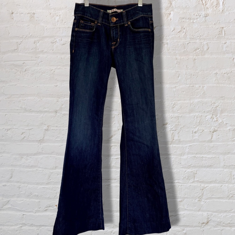 PRICE DROP J BRAND MID RISE FLARES/WIDE LEG DARK